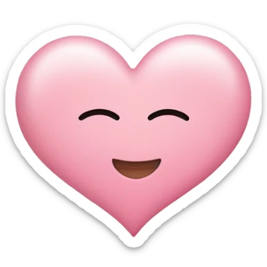Baby pink heart sticker