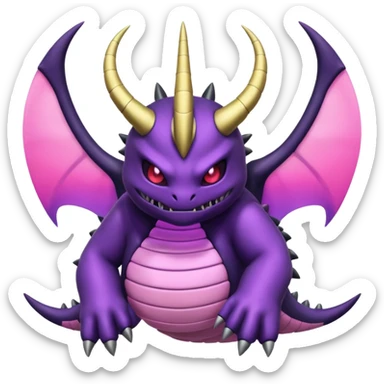 Pokemon legendary purple and pink Giratina sticker
