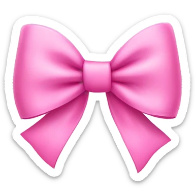 Pink bow sticker
