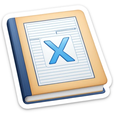 open textbook with formula y = x² sticker