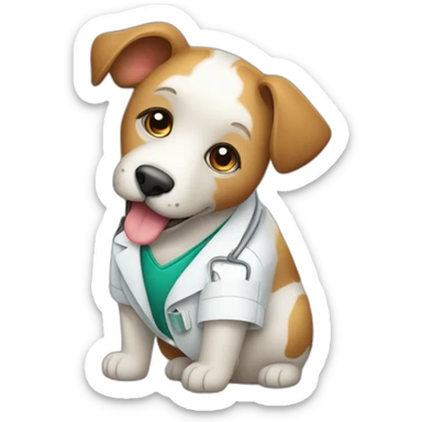 Símbolo de Medicina Veterinaria y Zootecnia  sticker
