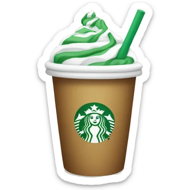 Starbucks cup sticker