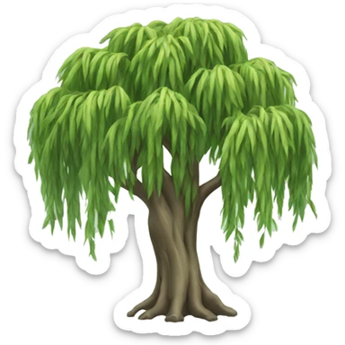 weeping willow tree sticker