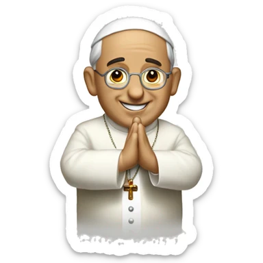 Papa Francisco Rezando sticker