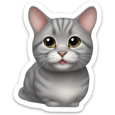 British Chinchilla cat sticker
