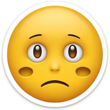 death stare yellow emoji sticker