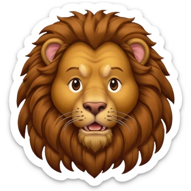 The Cowardly Lion from the Wizard of Oz sticker