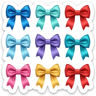 Moños lindos sticker