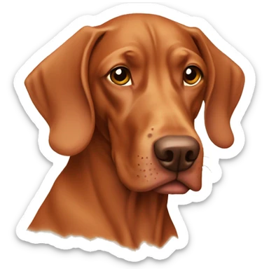 Old vizsla sticker