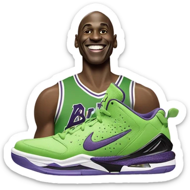 Michel Jordan with  Kobe 6 grinches on sticker