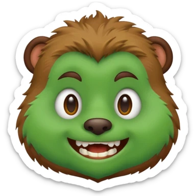 I wanted to be a green gopher sticker