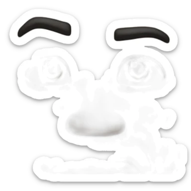 The rock levant un sourcil sticker