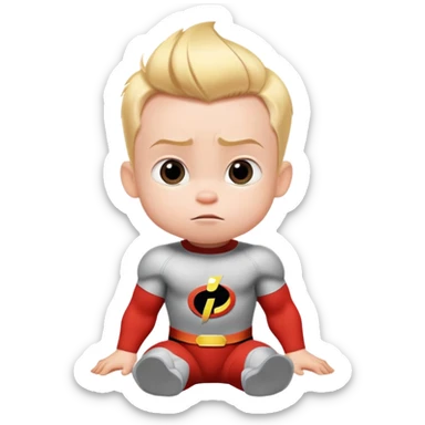 baby Jack Jack from The Incredibles with superpowers sticker