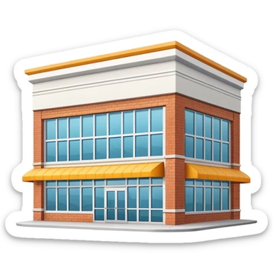large grocery supermarket building exterior sticker