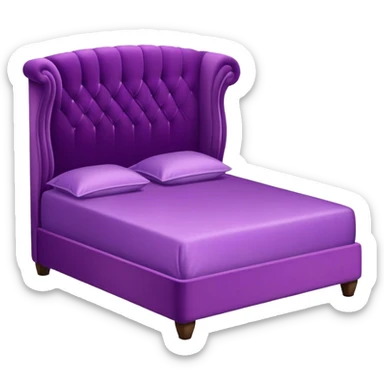 Fancy Purple bed sticker