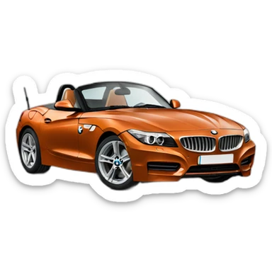 BMW z4 con dos personas dentro sticker