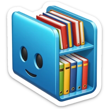 ganchito de libreria aesthetic de colores sticker