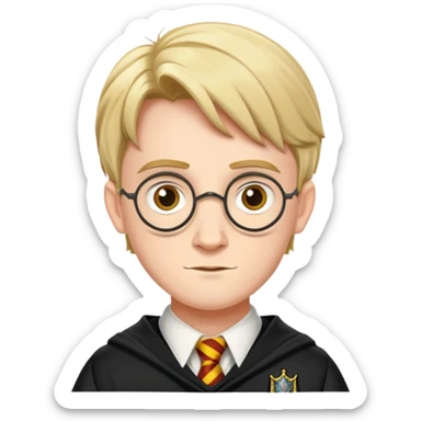 colin creevey in harry potter, wear hogwarts uniform sticker