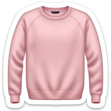 very very light pink sweater without any faces on them sticker