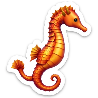 Морской конек sticker