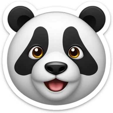 panda en colère sticker
