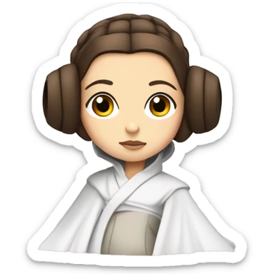 Aerodynamic Princess Leia super hypercar sticker