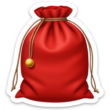 red xmas sack sticker