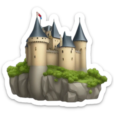 Luxembourg castel sticker