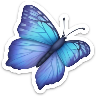 Mariposa azul sticker