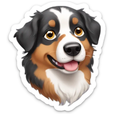 australian shepard comic sticker