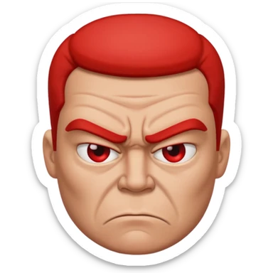 Personal mío con mi rostro ENOJADA sticker