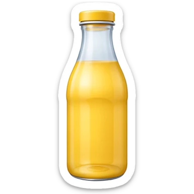 baby Milk bottle yellow sticker