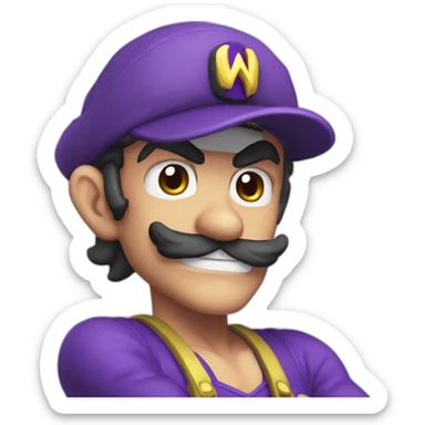 waluigi-with-a-pawg sticker