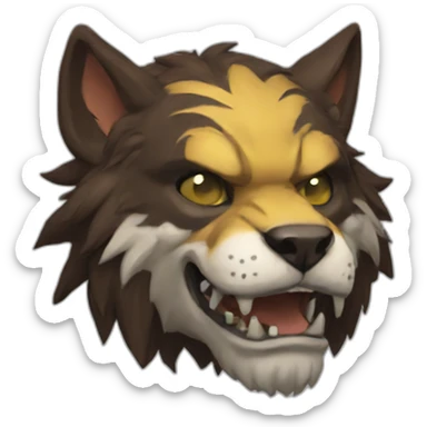 Warwick from lol sticker
