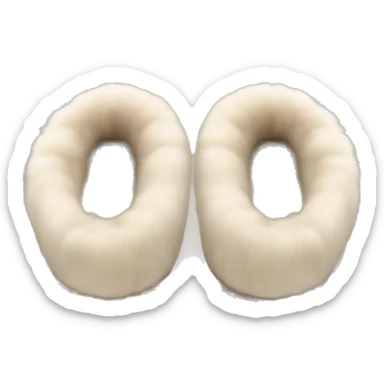 Ugg slippers with fur sticker