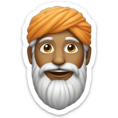 Portrait of a Hindu sticker