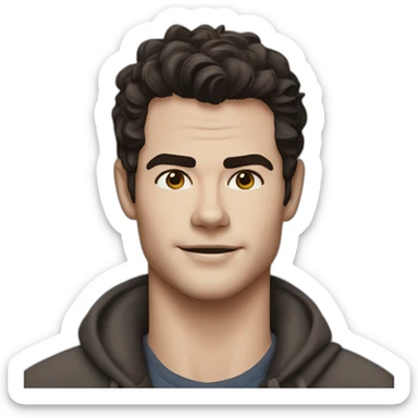 realistic emoji of the actor dylan o’brien sticker
