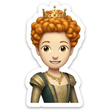 Ginger queen sticker