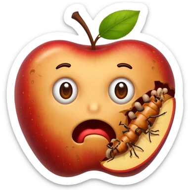 spoiled apple sticker