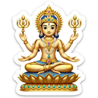 combined form of Bhagwan Vishnu 10 avatars. sticker