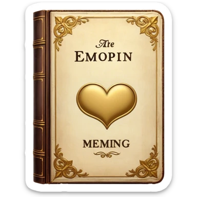 an old vintage romance book with an antique cover sticker