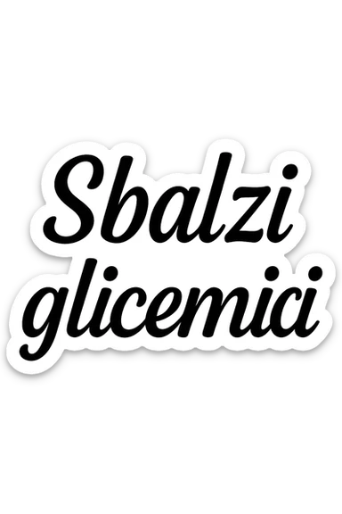 Sbalzi glicemici sticker