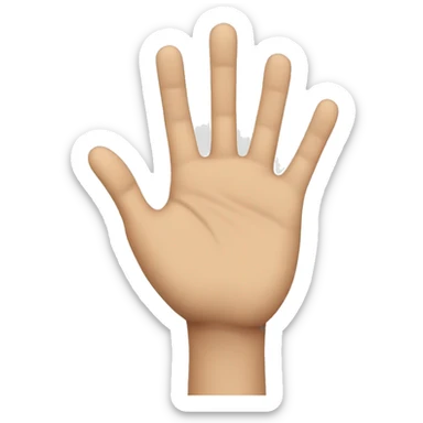 talk to the hand, cause the face isn't listening sticker