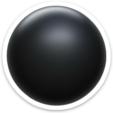 Black planet sticker