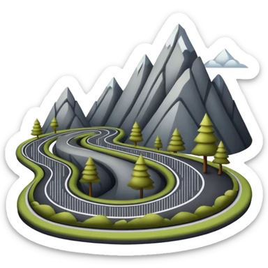 mach mir eine straße in denn bergen sticker