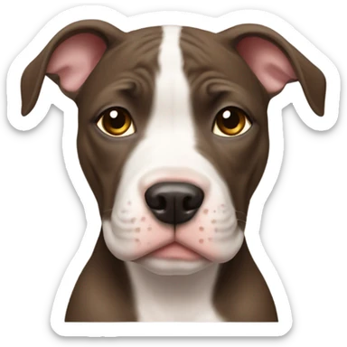 Pitbull puppy sticker