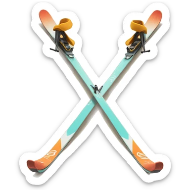 Skis sticker
