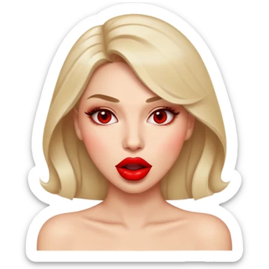 seductive woman mouth lips sticker