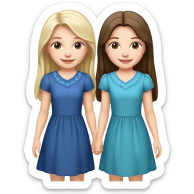 two sisters – Sonya and Taya  sticker