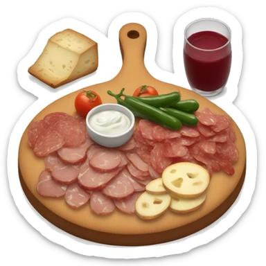 Charcuterie board sticker